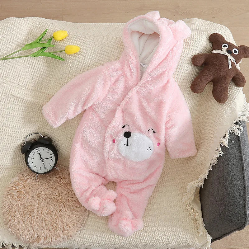 Baby Plush Winter Romper