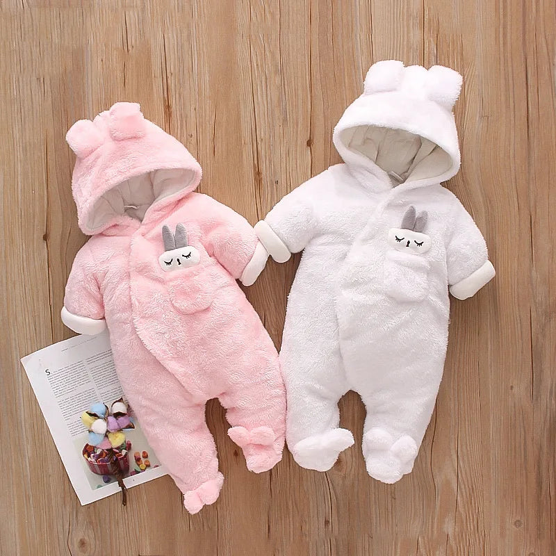 Baby Plush Winter Romper