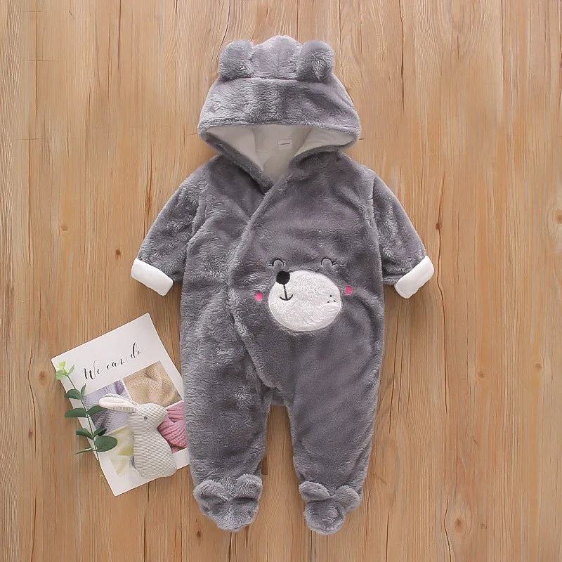 Baby Plush Winter Romper