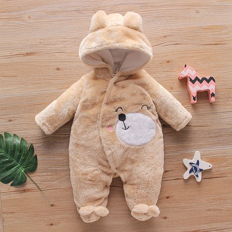 Baby Plush Winter Romper