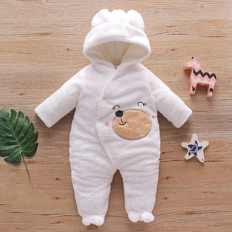 Baby Plush Winter Romper