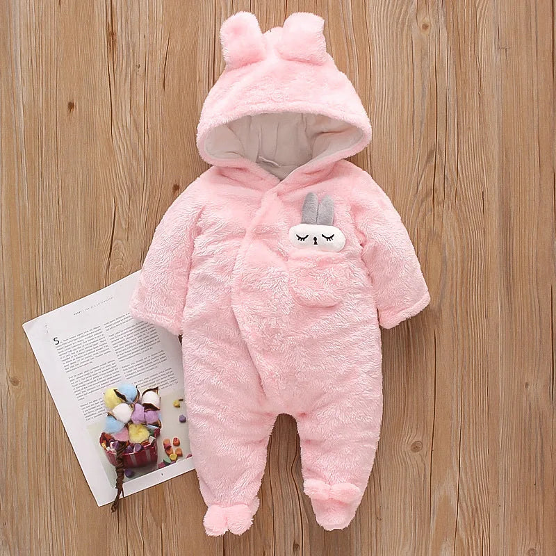 Baby Plush Winter Romper