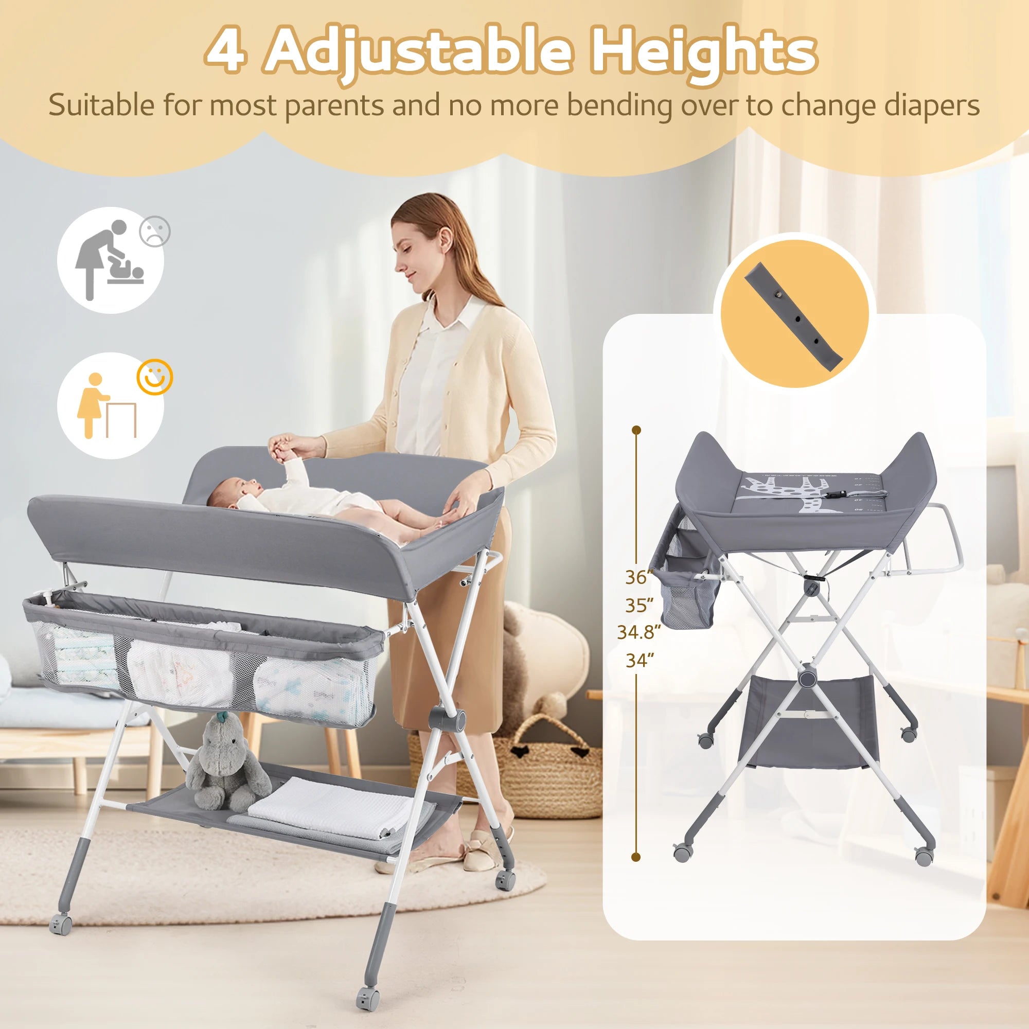 Noublee Diaper Changing Table