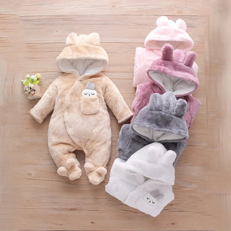 Baby Plush Winter Romper