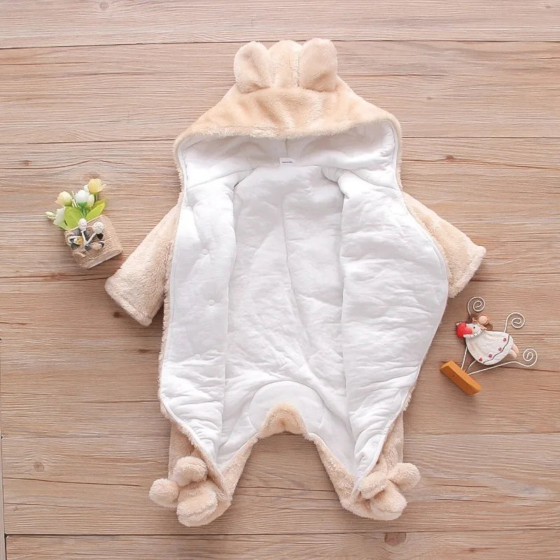 Baby Plush Winter Romper