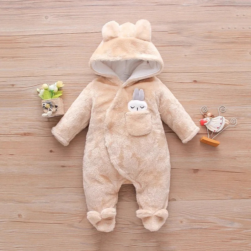 Baby Plush Winter Romper