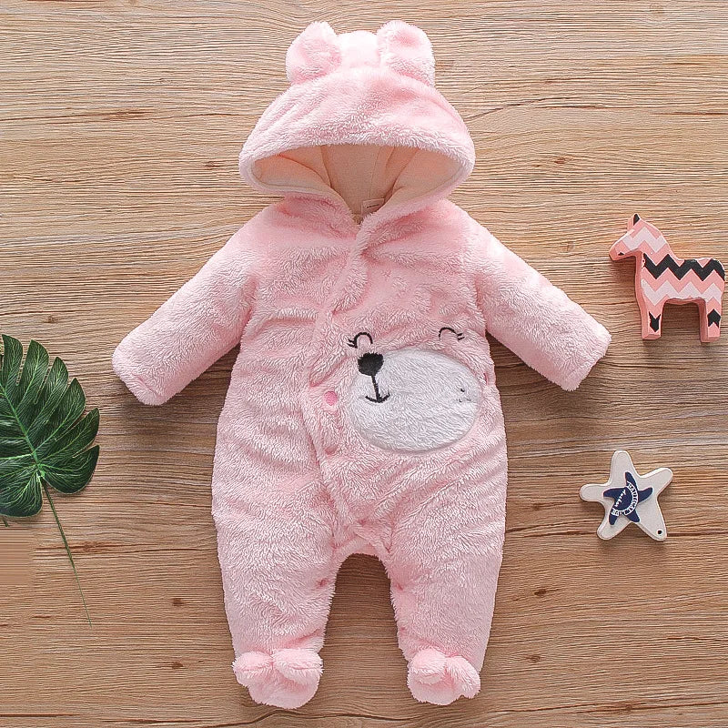 Baby Plush Winter Romper