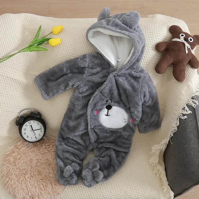 Baby Plush Winter Romper