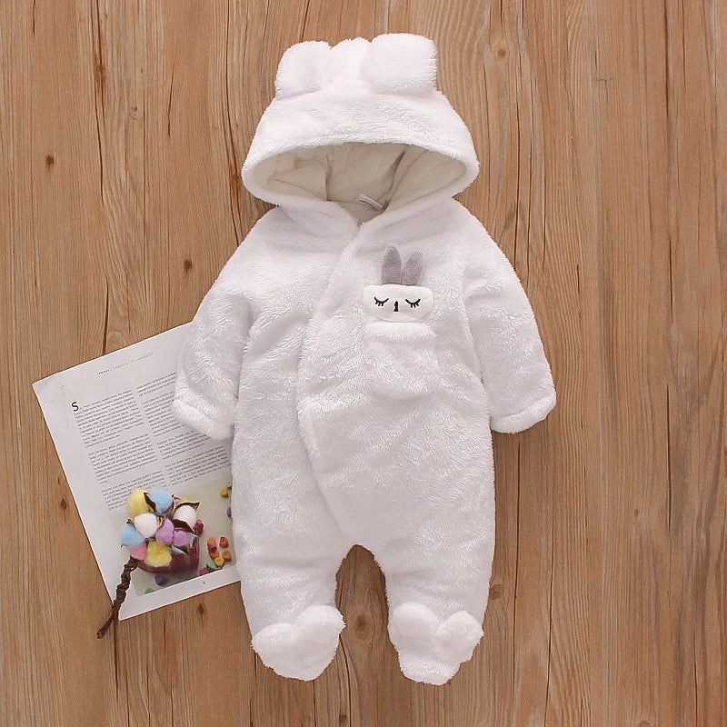 Baby Plush Winter Romper