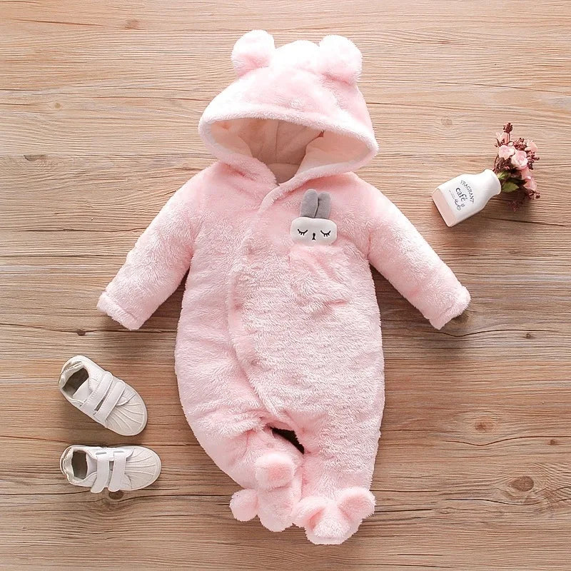 Baby Plush Winter Romper