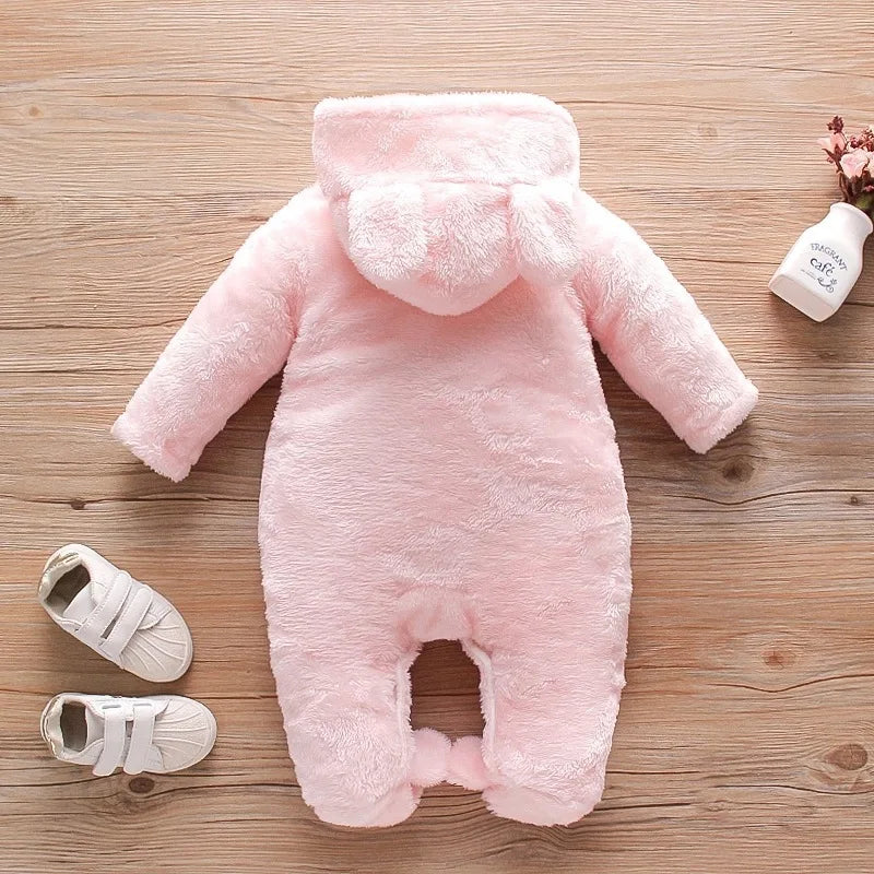 Baby Plush Winter Romper