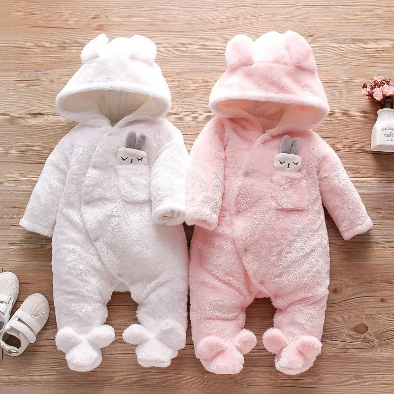 Baby Plush Winter Romper