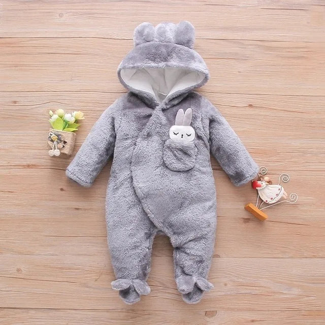 Baby Plush Winter Romper