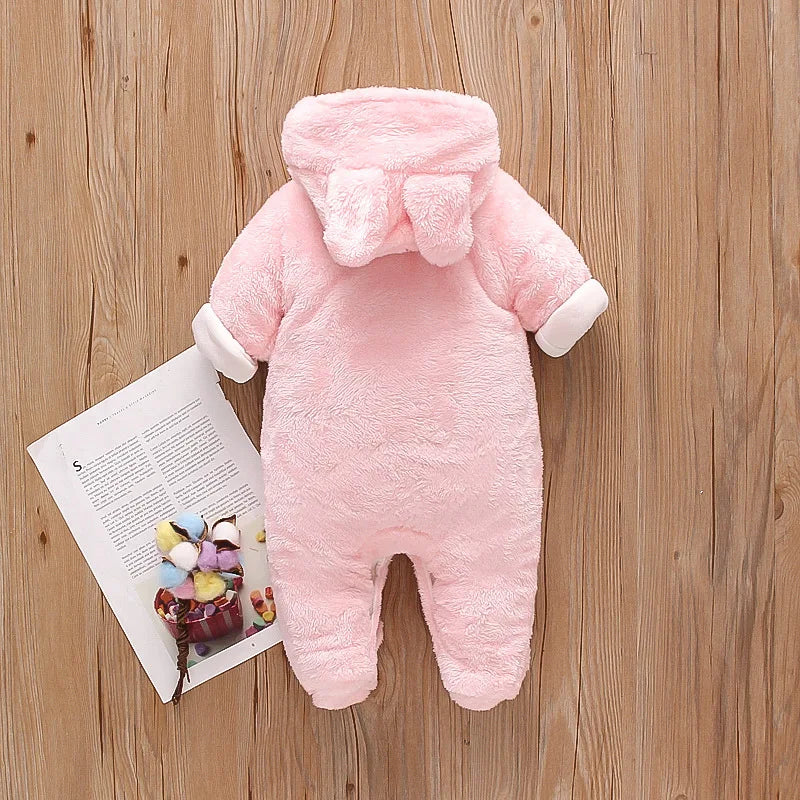 Baby Plush Winter Romper